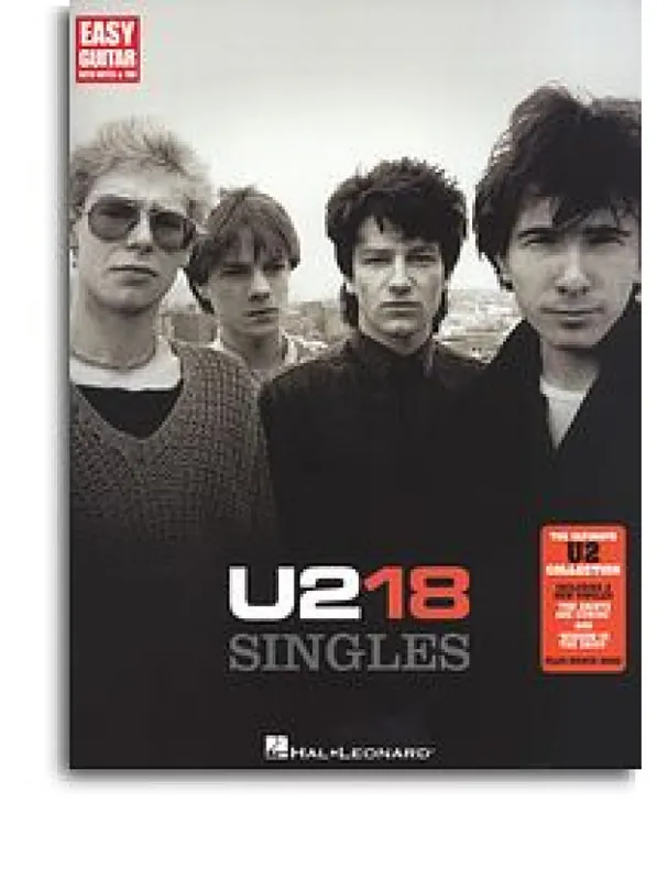 U2 18 Singles (noty, tabulatury na na snadnou kytaru) Sleva