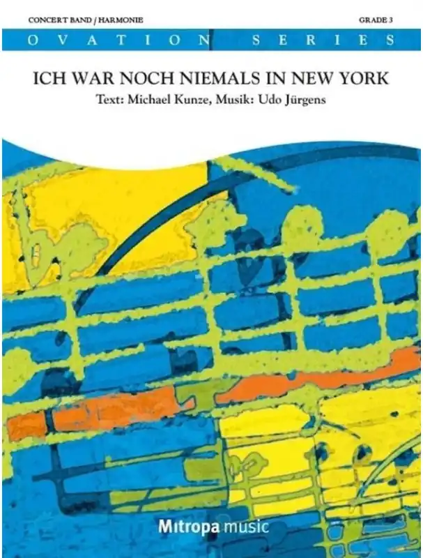 Omezená Nabídka Udo Jürgens Ich war noch niemals in New York (noty pro koncertní orchestr, party, partitura)