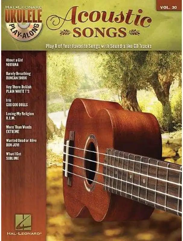 Ukulele Play-Along 30 Acoustic Songs (noty, melodická linka, akordy) (+audio) Poslední Šance