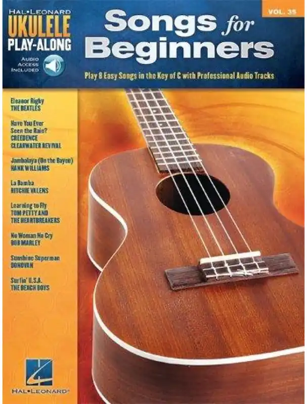 Značkový Ukulele Play-Along 35 Songs For Beginners (noty, melodická linka, akordy) (+audio)