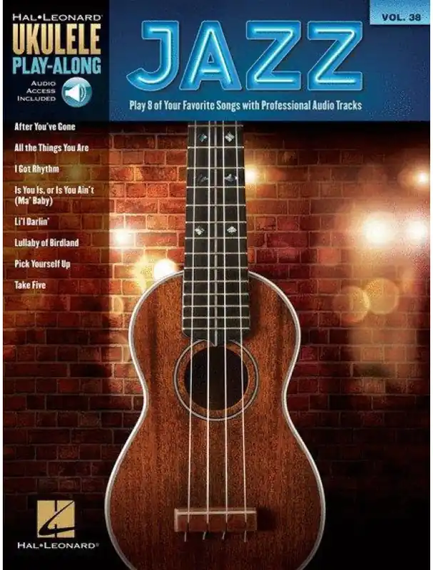 Originální Ukulele Play-Along 38 Jazz (noty, melodická linka, akordy) (+audio)