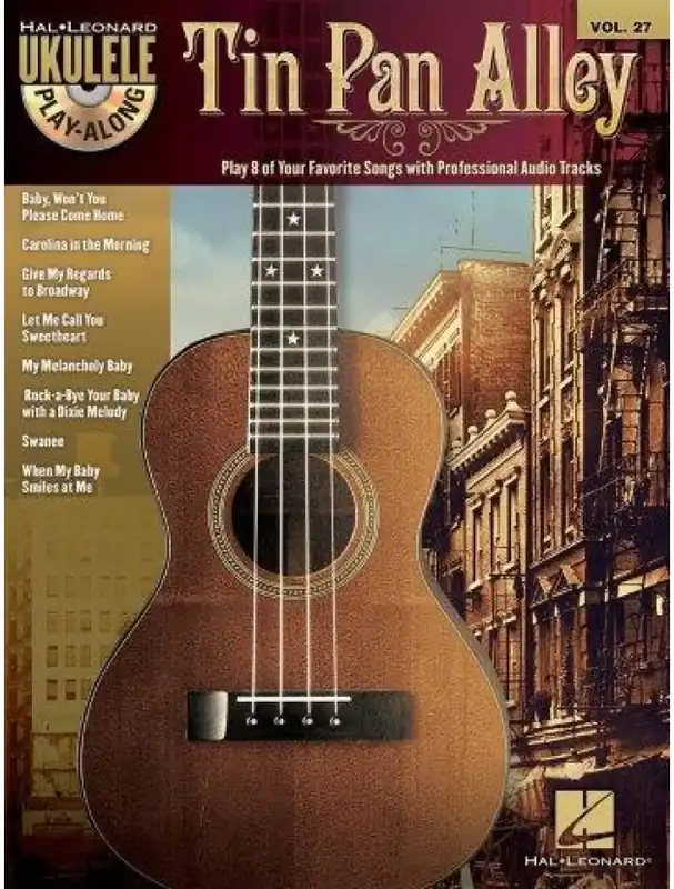 Aktuální Ukulele Play-Along Tin Pan Alley (noty, melodická linka, akordy) (+audio)