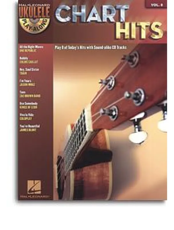 Ukulele Play-Along Volume 8 - Chart Hits (noty, texty, akordy) (+audio) Pouze Dnes