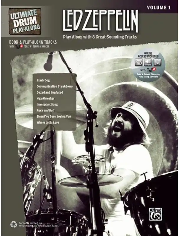 Levný Ultimate Drum Play-Along Led Zeppelin, Vol. 1 (noty na bicí) (+audio)