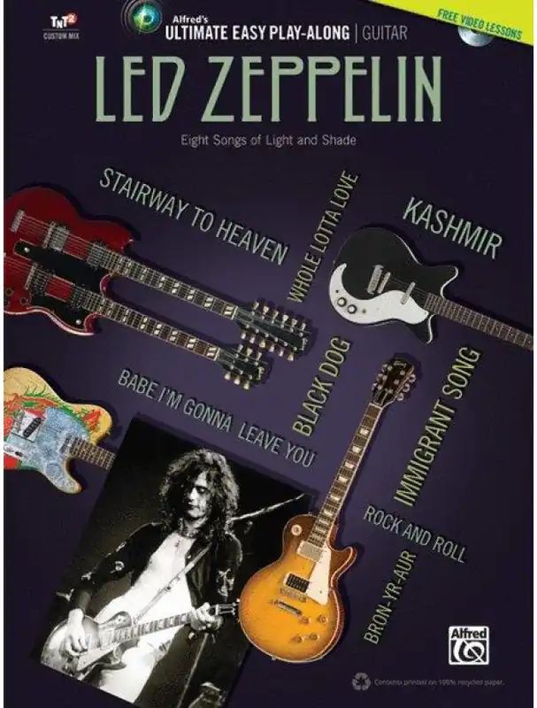 Zlevněný Ultimate Easy Guitar Play-Along Led Zeppelin (noty, tabulatury na snadnou kytaru) (+DVD)
