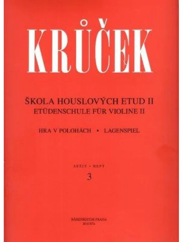 Speciální Cena Václav Krůček Škola houslových etud 2 (sešit 3,4)