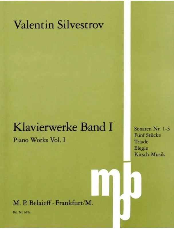 Valentin Silvestrov Piano Works 1 (noty na klavír) Objednat Nyní