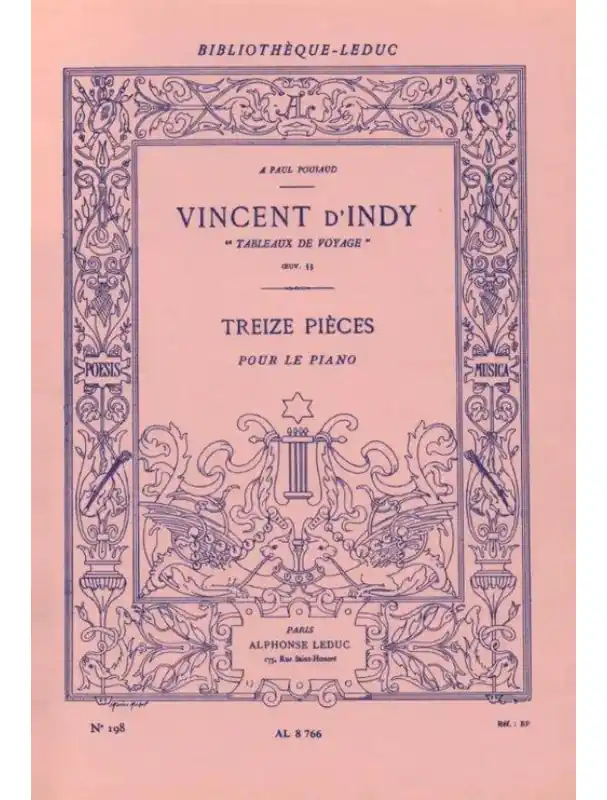 Vincent d‘Indy Tableaux De Voyages Op.33 (noty na klavír) Nízká Cena