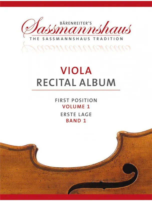 Viola Recital Album First Position - Volume 1 (noty na violu, klavír) Vysoce Kvalitní