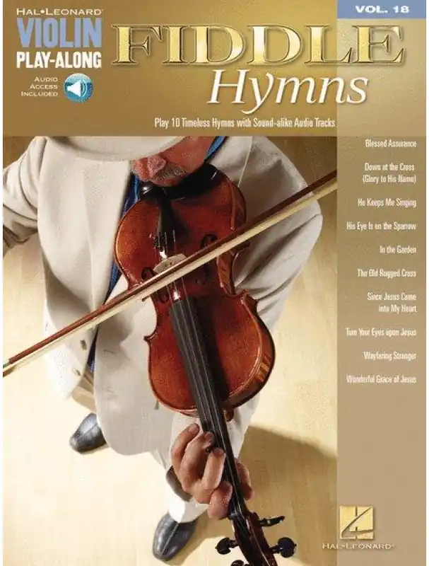 Violin Play-Along 18 Fiddle Hymns (noty na housle) (+audio) Rychlé Dodání