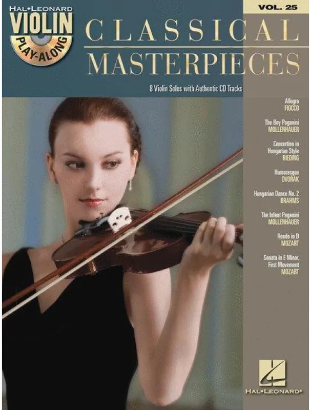 Violin Play-Along 25 Classical Masterpieces (noty na housle) (+audio) Expresní Doručení
