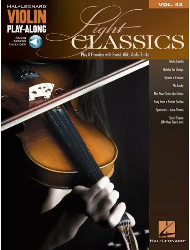 Akce Violin Play-Along 42 Light Classics (noty na housle) (+audio)