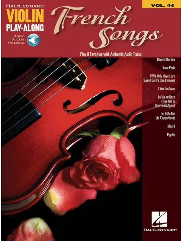 Violin Play-Along 44 French Songs (noty na housle) (+audio) Pouze Dnes