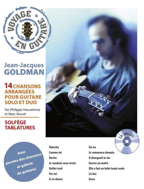 Voyage en Guitare Jean-Jacques Goldman (noty, tabulatury na kytaru)(+audio) Nejlepší Volba