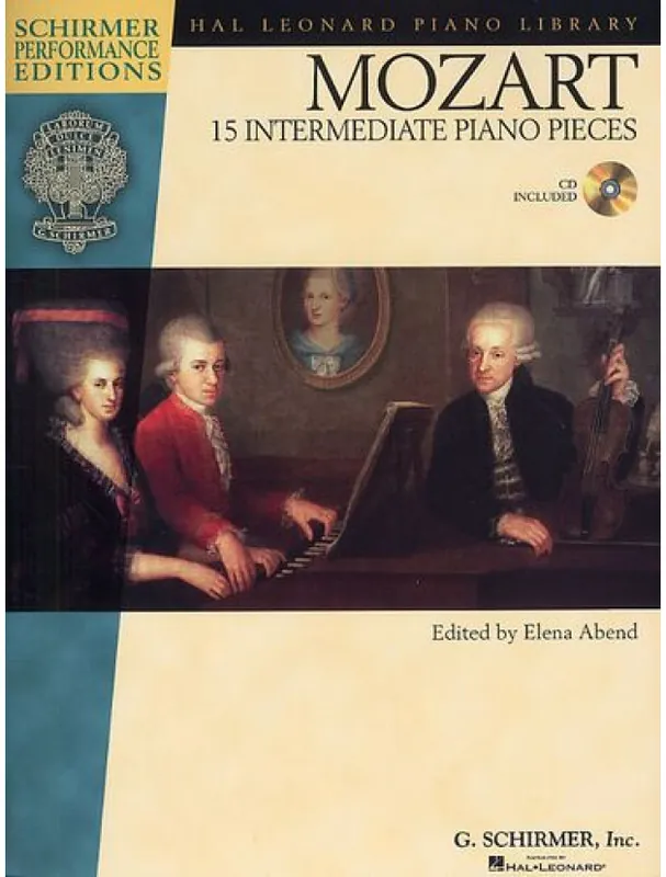 Bezpečná Platba W.A. Mozart 15 Intermediate Piano Pieces (noty, sólo klavír) (+audio)
