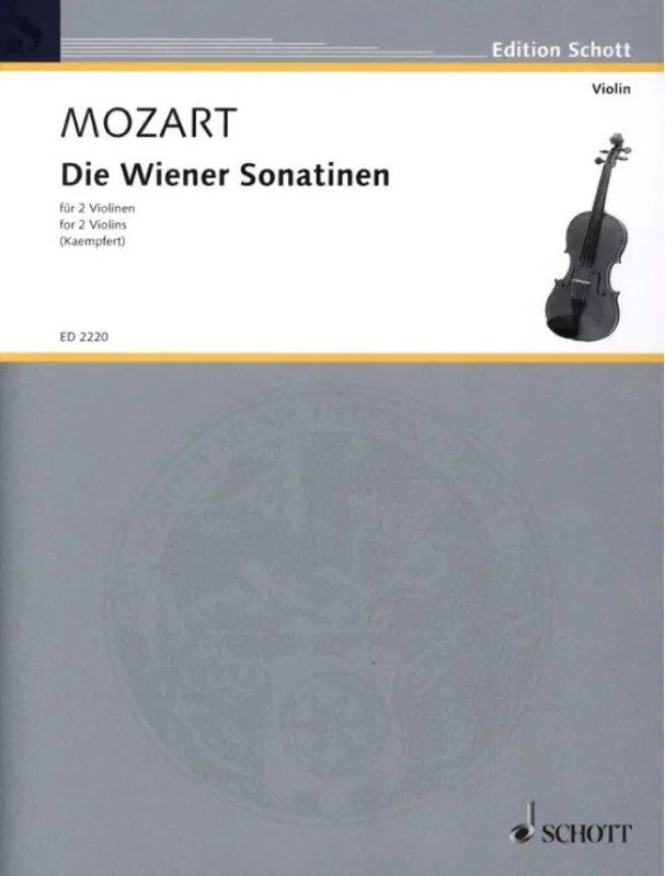 W.A. Mozart Die Wiener Sonatinen (noty pro 2 housle) Značkový