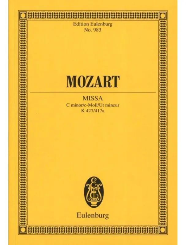 Cenová Bomba W.A. Mozart Missa c-Moll KV 427/417a (noty, partitura)