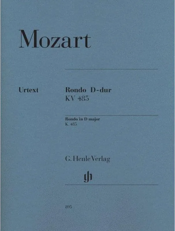 W.A. Mozart Rondo In D K.485 (noty na klavír) Top Prodej