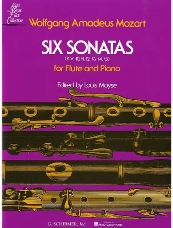 Horká Nabídka W.A. Mozart Six Sonatas For Flute And Piano (noty, příčná flétna, klavír)
