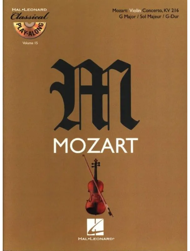 Horká Nabídka W.A. Mozart Violin Concerto in G Major, KV 216 (noty na housle)(+audio)