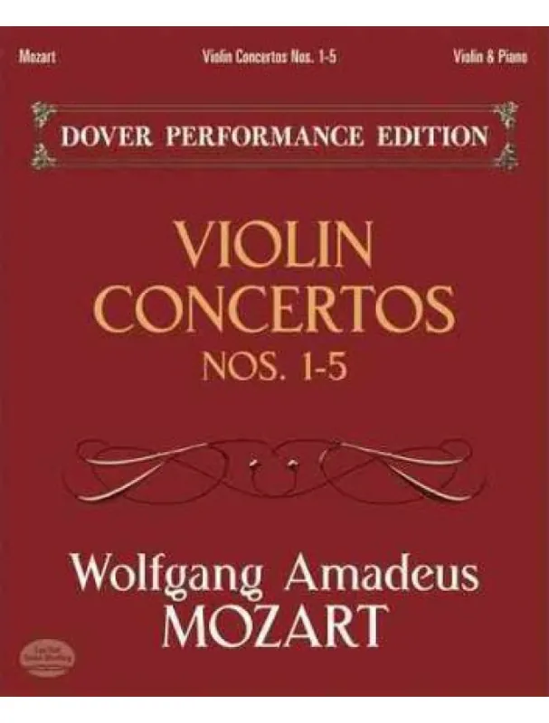Tovární Cena W.A. Mozart Violin Concertos Nos.1-5 (noty na housle, klavír)