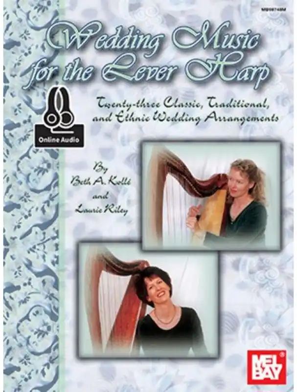Originální Wedding Music For The Lever Harp (noty na harfu) (+audio)