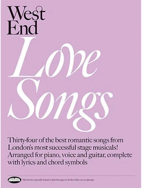 Výprodej West End Love Songs (noty, klavír, zpěv, kytara)