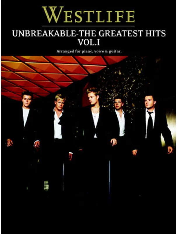 Výhodná Nabídka Westlife Unbreakable Volume 1 The Greatest Hits (noty, akordy, texty, klavír, kytara, zpěv)
