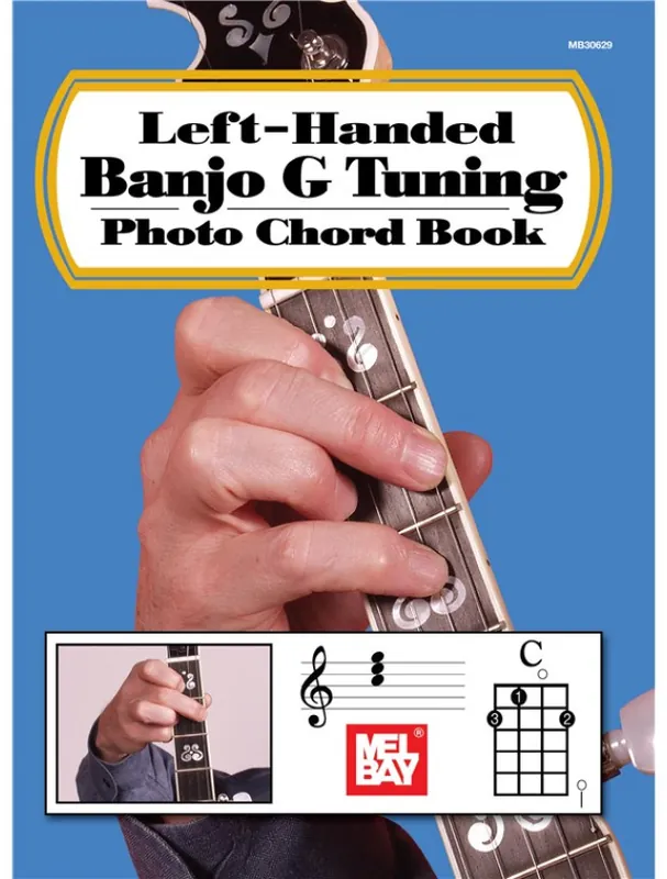 William Bay Left-Handed Banjo G Tuning Photo Chord Book (akordy na levoruké banjo) Dokud Zásoby Vydrží