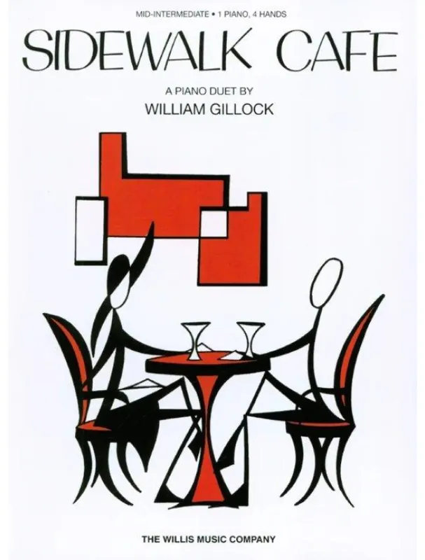 William Gillock Sidewalk Cafe (noty na čtyřruční klavír) Vrácení Zdarma