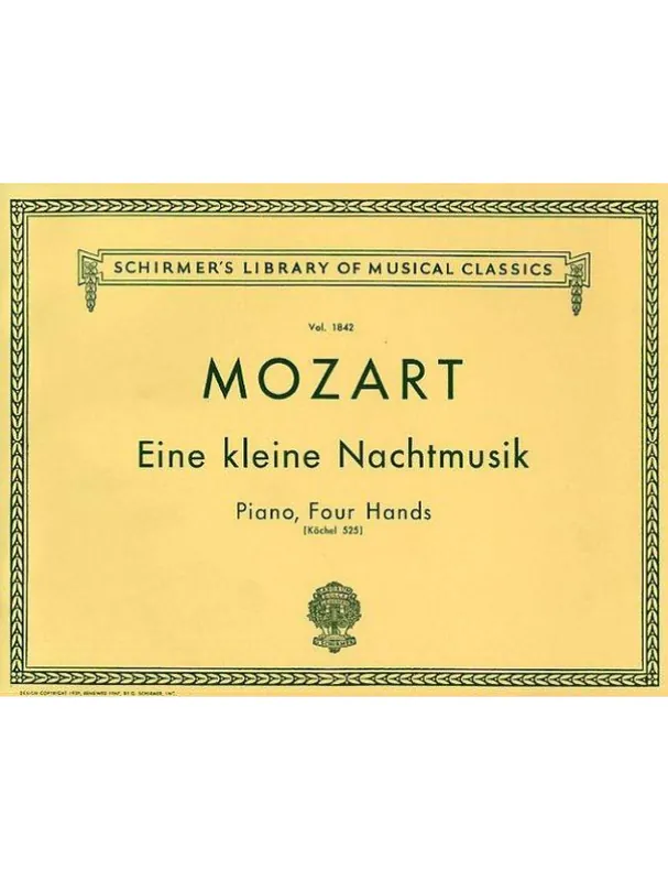Ověřený Wolfgang Amadeus Mozart Eine Kleine Nachtmusik (Piano Duet) (noty, klavírní duet)