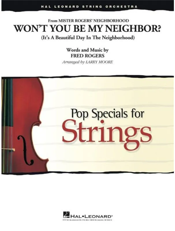 Won‘t You Be My Neighbor? From Mr. Roger‘s Neighborhood (noty pro smyčcový orchestr, party, partitura) Cenová Bomba