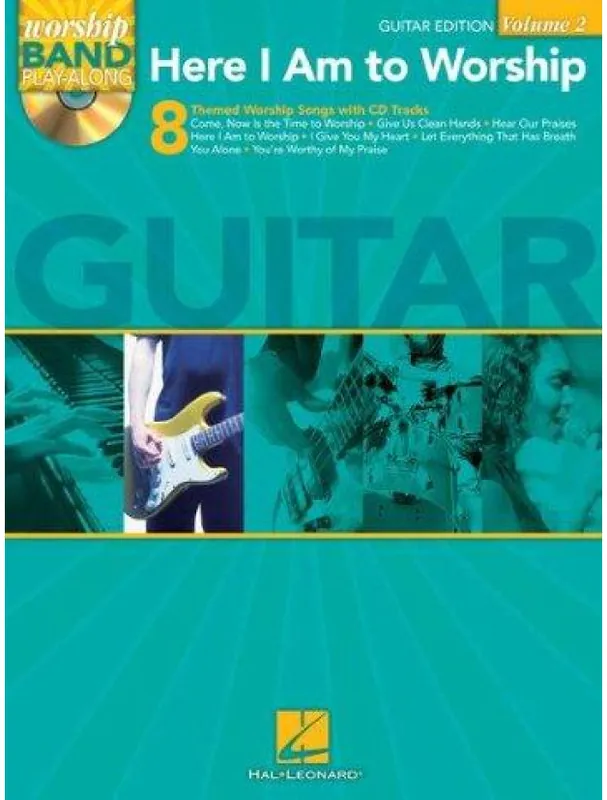 Výprodej Worship Band PlayAlong 2 Here I Am To Worship - Guitar Edition (noty, tabulatury na kytaru) (+audio)