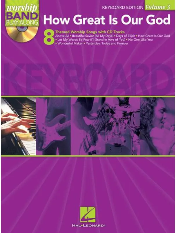 Víkendová Akce Worship Band Playalong 3 How Great Is Our God (noty na klavír) (+audio)