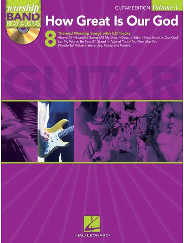 Worship Band Playalong 3 How Great Is Our God (noty, tabulatury na kytaru) (+audio) Omezená Nabídka