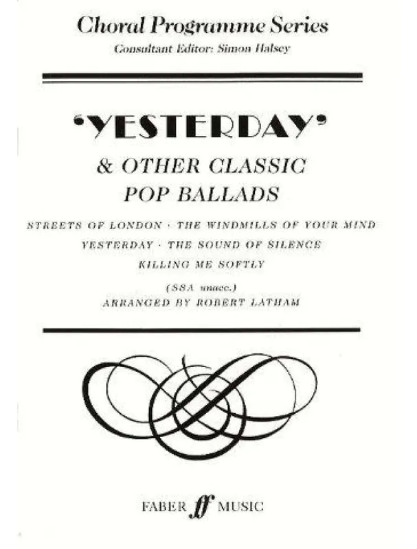 Yesterday And Other Classic Pop Ballads (noty na sborový zpěv) Odeslání Ihned