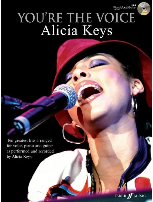 You‘re The Voice Alicia Keys (noty na klavír, zpěv, akordy) (+audio) Nejprodávanější