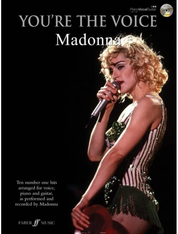 You‘re The Voice Madonna (noty na klavír, zpěv, akordy) (+audio) Levný