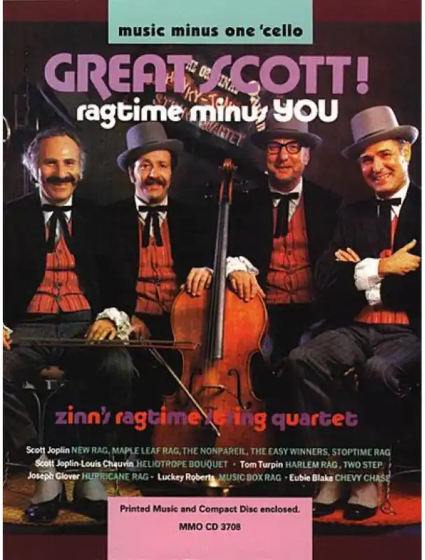 Vrácení Zdarma Zinn String Quartet Great Scott! Ragtime Minus You (noty na violoncello) (+audio)
