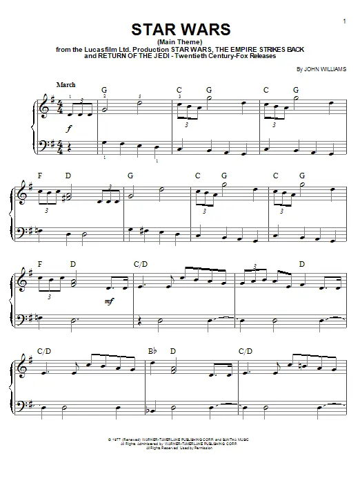 Nakupujte Hned Star Wars (Main Theme)