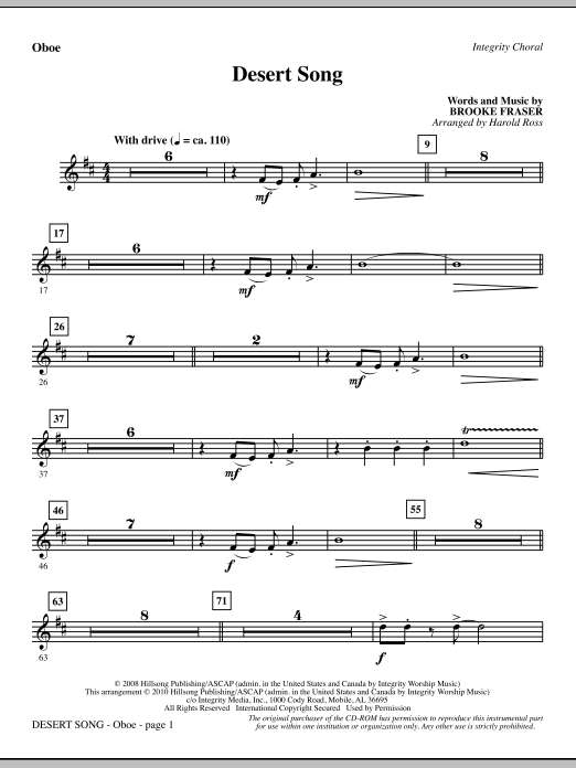 Desert Song - Oboe Kup Teď