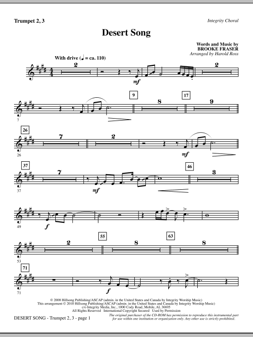 Desert Song - Trumpet 2 & 3 Výhodná Nabídka