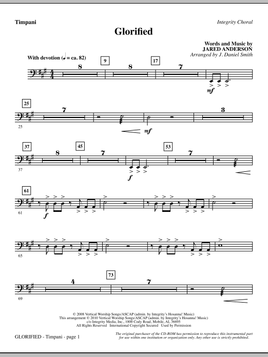 Levný Glorified - Timpani