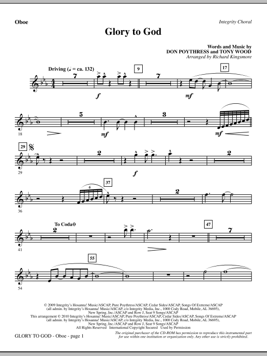 Glory To God - Oboe Víkendová Akce