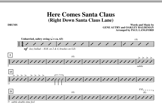 Sleva Here Comes Santa Claus (Right Down Santa Claus Lane)