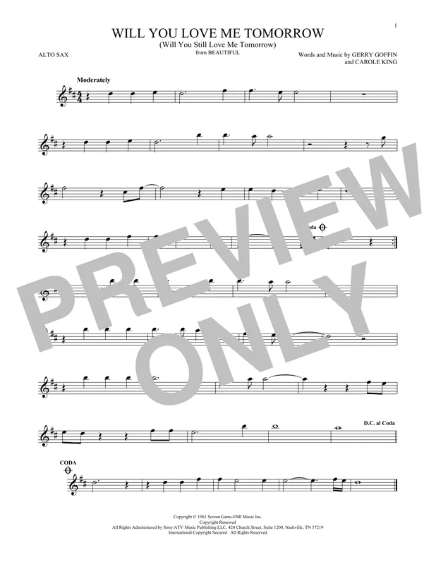 Will You Love Me Tomorrow (Will You Still Love Me Tomorrow) Koupit Online