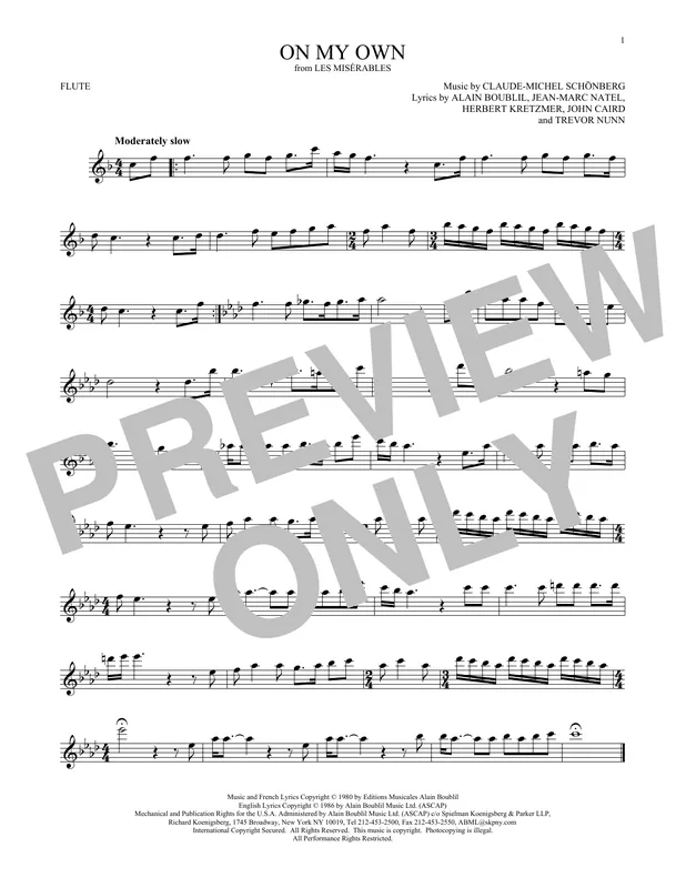 Nejlepší Volba On My Own (from Les Miserables)
