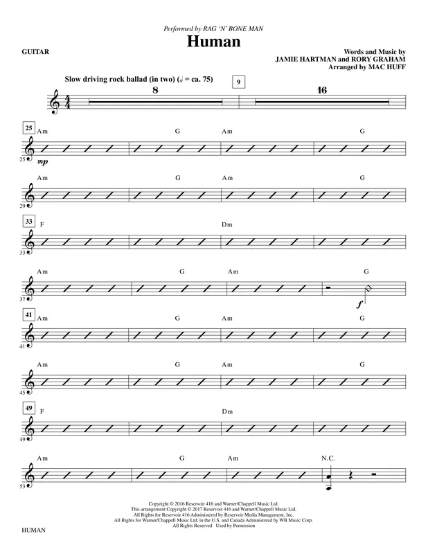 Human (arr. Mac Huff) - Guitar Výhodná Nabídka
