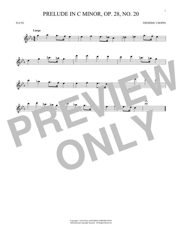Značkový Prelude, Op. 28, No. 20
