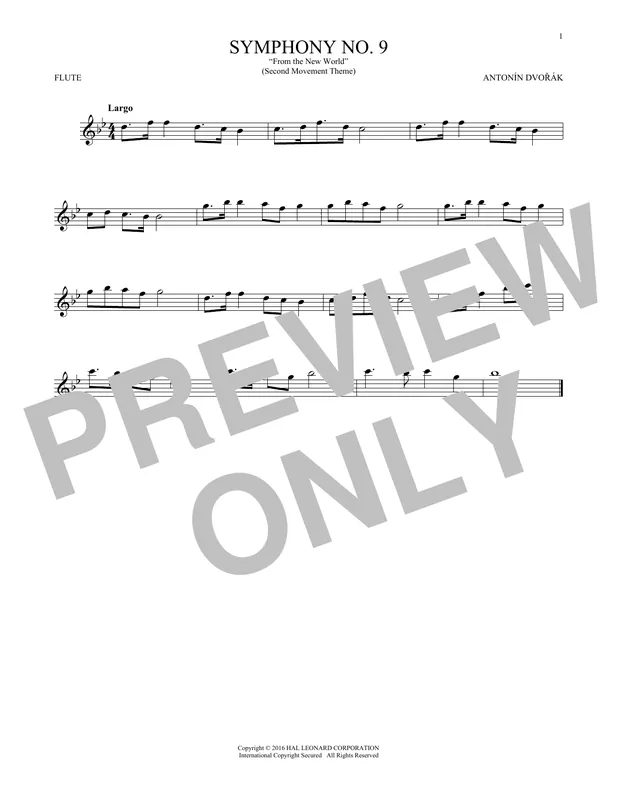 Largo From Symphony No. 9 ("New World") Nejlepší Cena